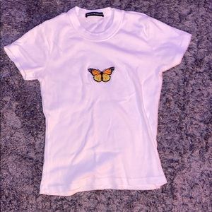brandy melville butterfly top